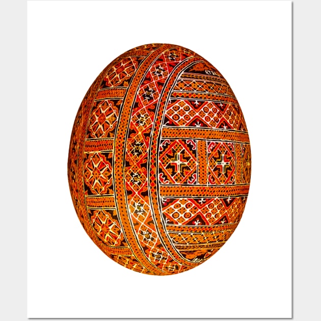 Traditional ukrainian easter egg decor Wall Art by Gogodzy